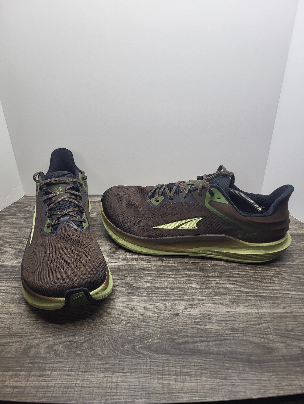 Altra Torin 8 Gore-Tex Running Shoes Brown Green Waterproof Men's Size 12.5